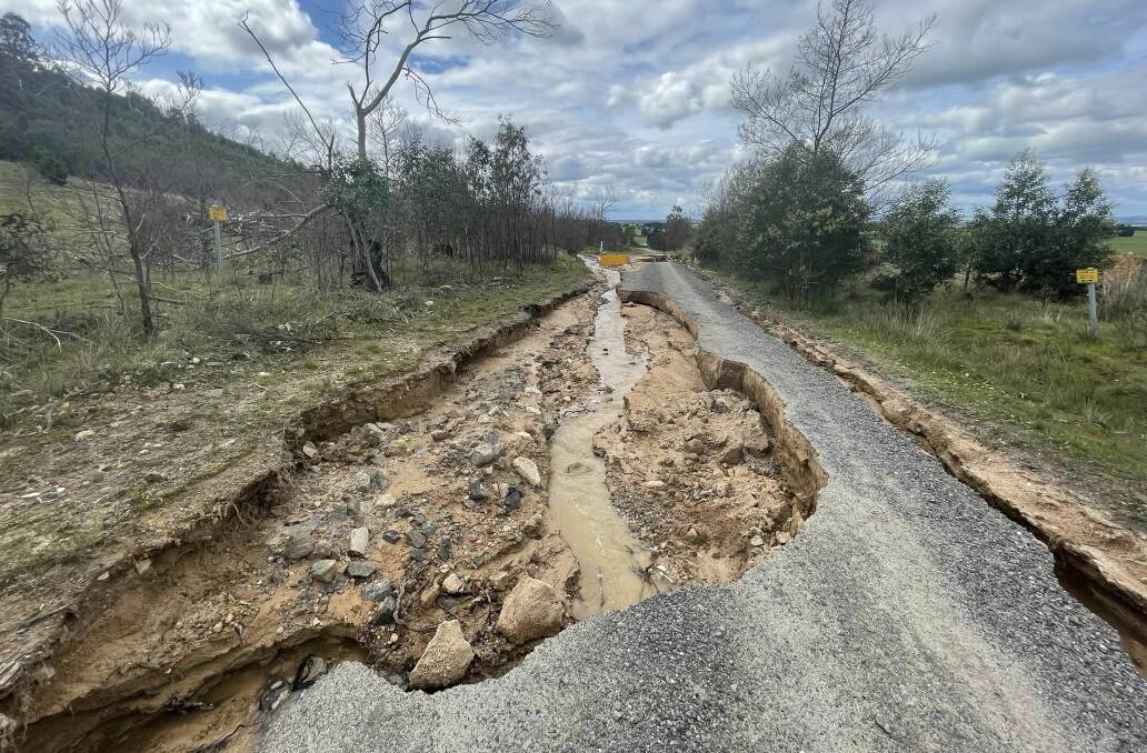 Roads across Victoria have been left with widespread damage following widespread flooding.
