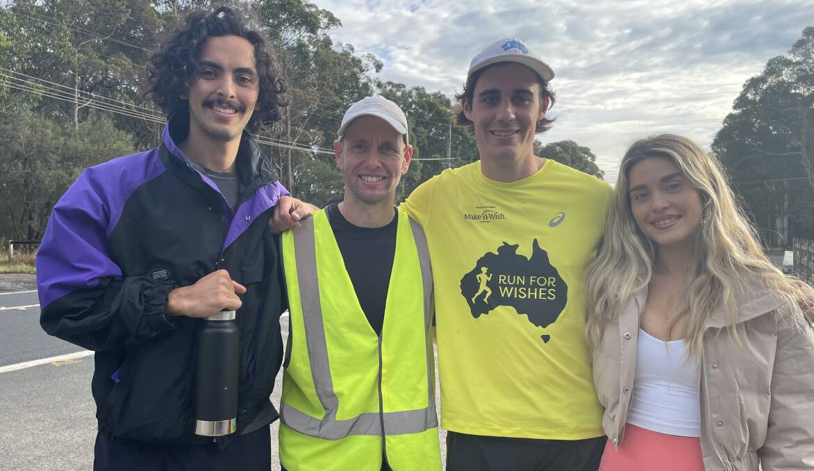 Sean with this support crew members Max Reilly and Zoe Aidone, along with Health Parkin.