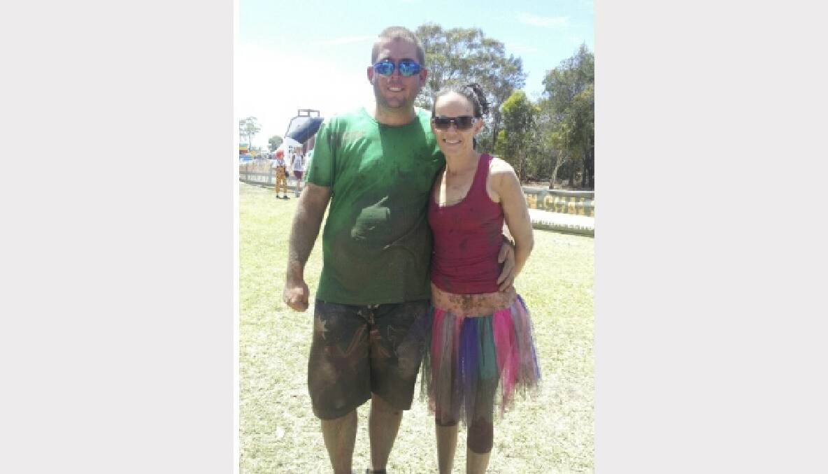 1. Ben and Lauren Woolley of Bellbird at the Raw Challenge at Doyalson – an outdoor obstacle course testing strength, fitness and agility.