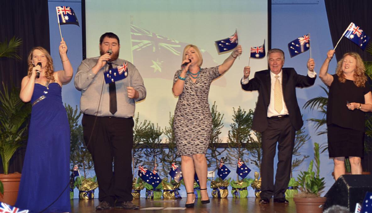 7. "I Am Australian" wrapped up Cessnock's Australia Day ceremony. Photo by George Koncz.