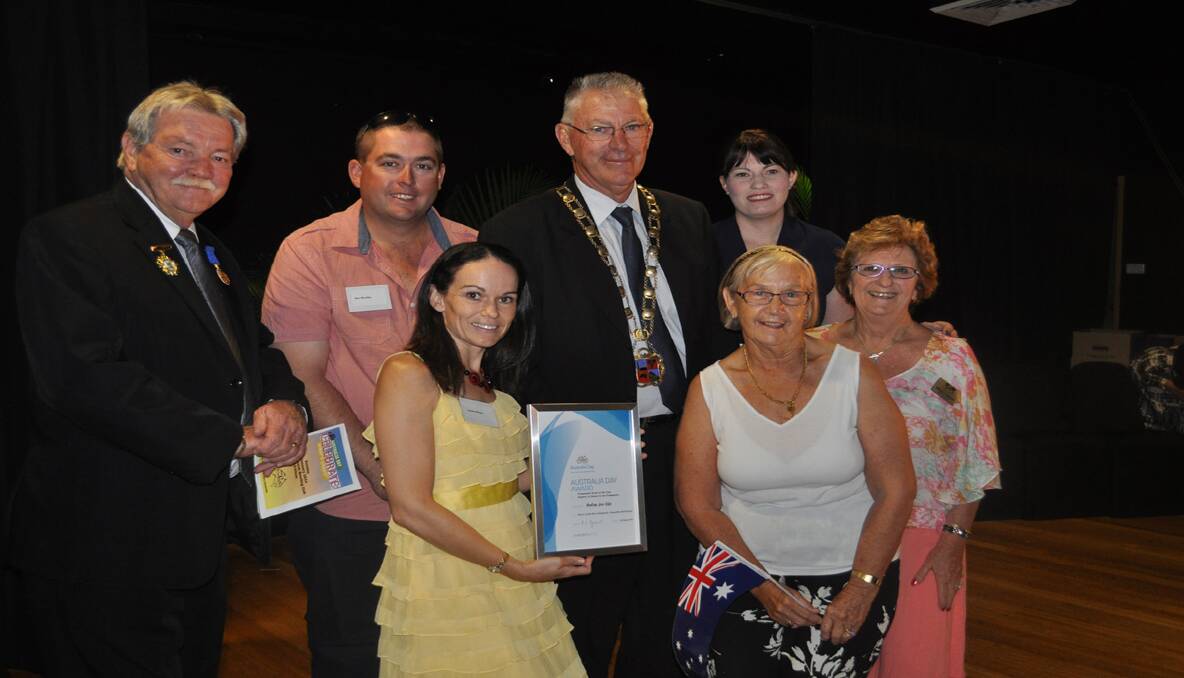 GREAT EFFORT: Cessnock mayor Bob Pynsent pictured with Cessnock Relay For Life committee members (back) Bruce Wilson, Ben Woolley and Rebecca Gillon, (front) Lauren Woolley, Pat McCarthy and Sheila Turnbull.