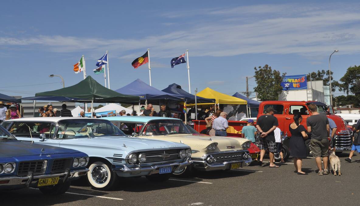 Some of the classic cars on display. 