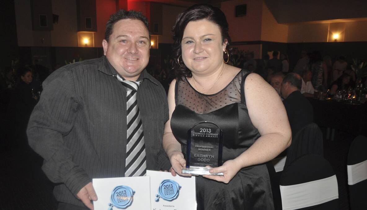 Winner of the professional category, Kathryn Dodd of Adore Photography, with husband John.
